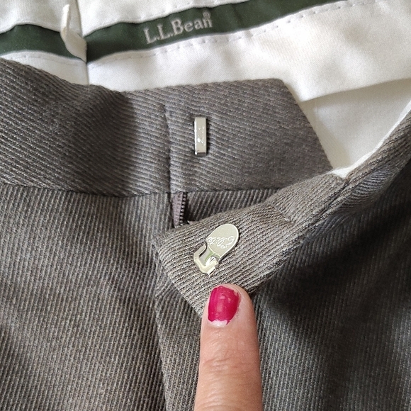 L.L. Bean Brown Dress Pants with Classic Straight-Leg Cut - Picture 6 of 13